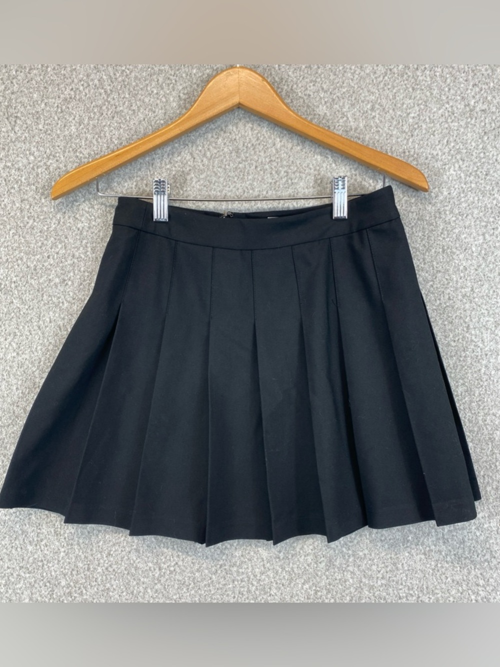 Sunday Best Aritzia Black Pleated Mini Micro Skirt Preppy Size 4 Grunge Goth